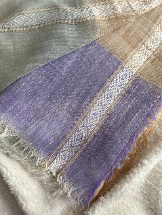 شال کنفی دور ریش حاشیه دار