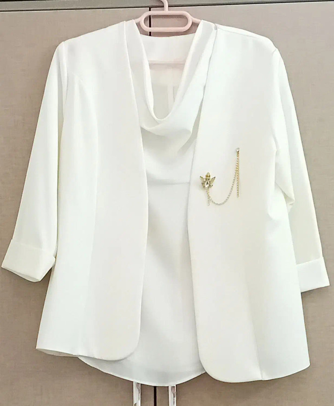 کت و تاپ الیزابت یقه شل