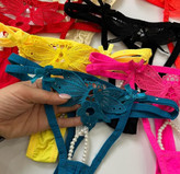 شورت زنانه فانتزی فاق باز مرواریدی