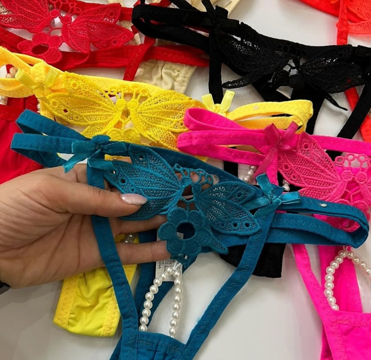 شورت زنانه فانتزی فاق باز مرواریدی