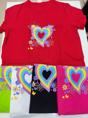 تیشرت طرح قلب