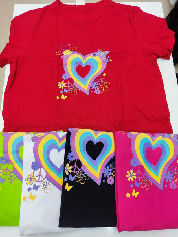 تیشرت طرح قلب