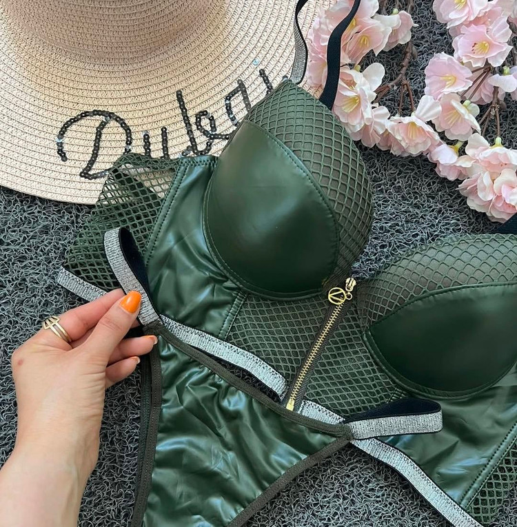 ست چرم جلو زیپ رنگ سورمه ای سایز 90 - ترب