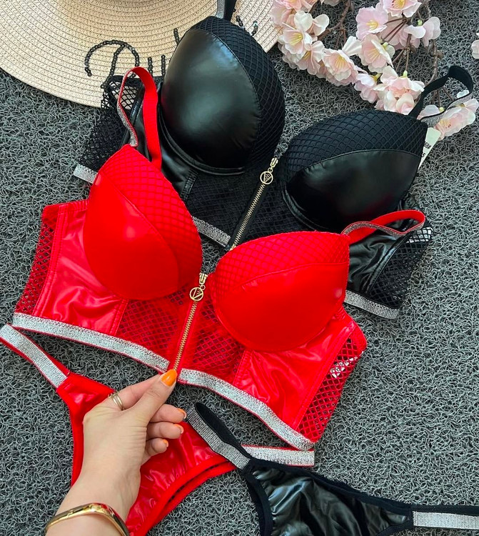 قیمت و خرید قسطی شورت و سوتین چرم