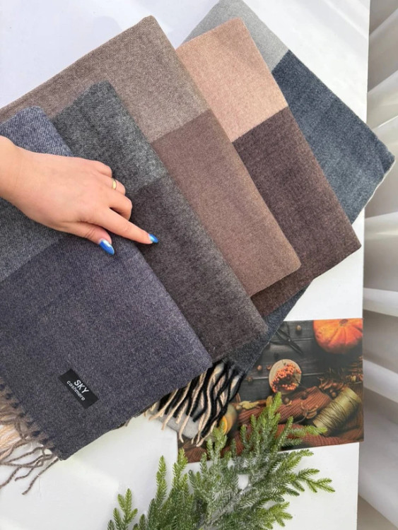 شال موهر طرح باربری لبه های کار ریشه فتیله ای