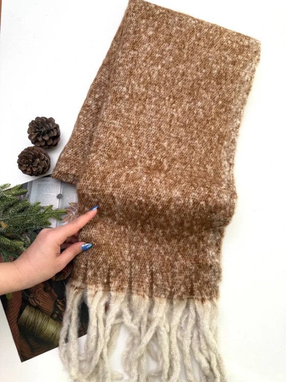 بیگ اسکارف برفکی مدل نخل