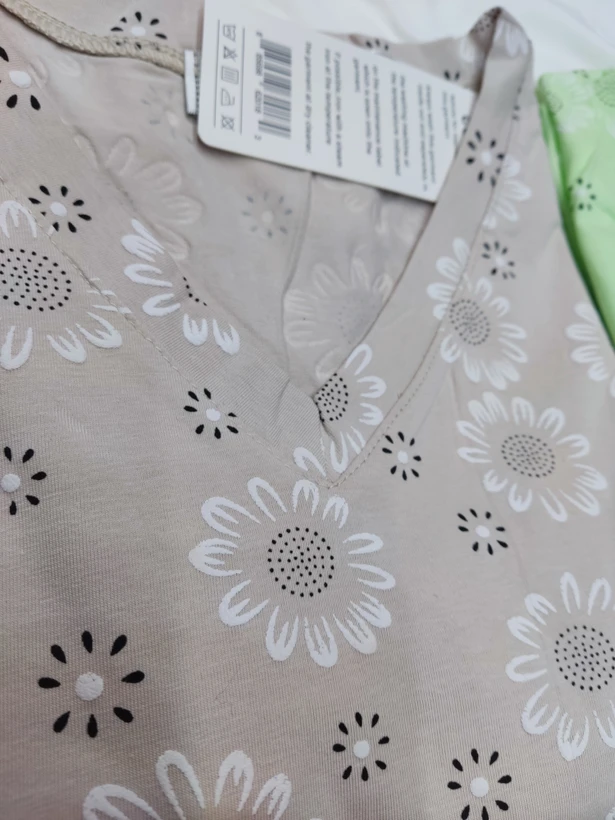 خرید و قیمت تی شرت نیم استین(چاپ گل)