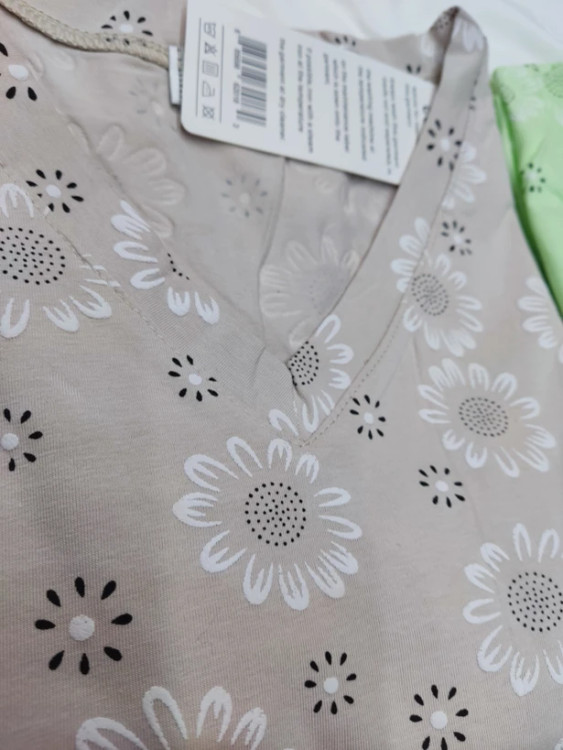 خرید و قیمت تی شرت نیم استین(چاپ گل)