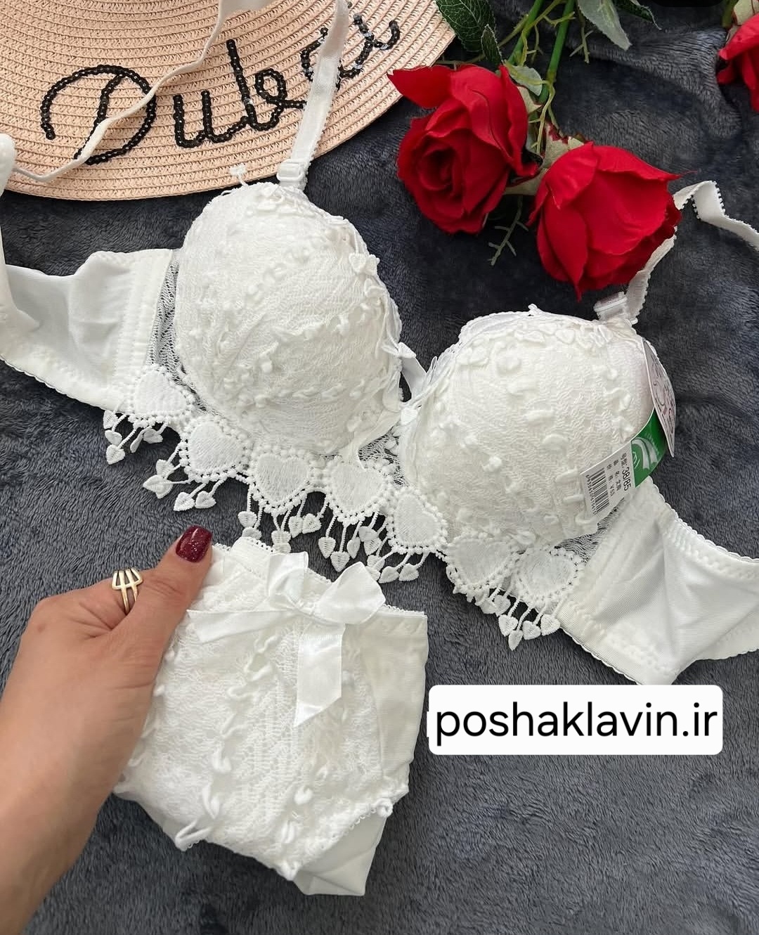 ست شورت و سوتین فانتزی اسفنجی قلبی