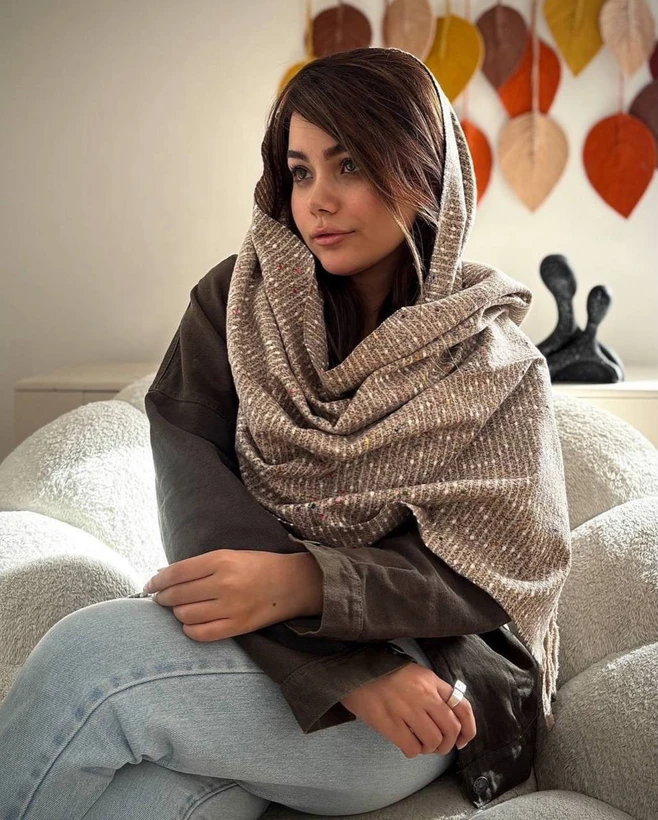 شال موهر وارداتی آدامسی