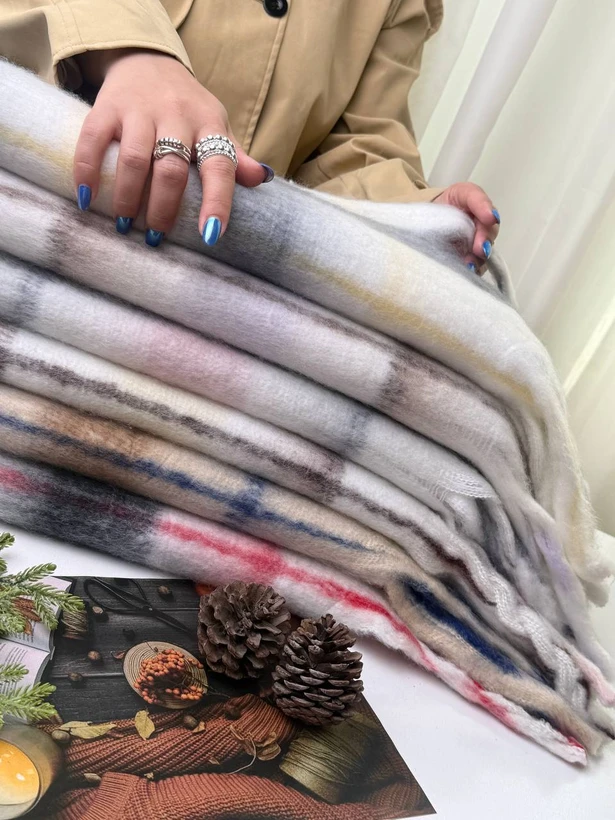 بیگ اسکارف پشمی موهر(تک فروشی کد 983)