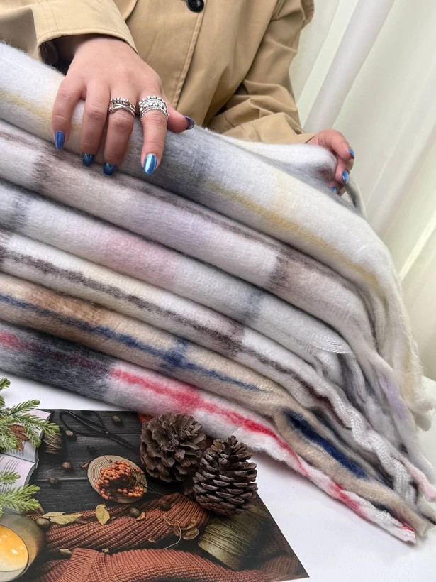 بیگ اسکارف پشمی موهر(تک فروشی کد 983)