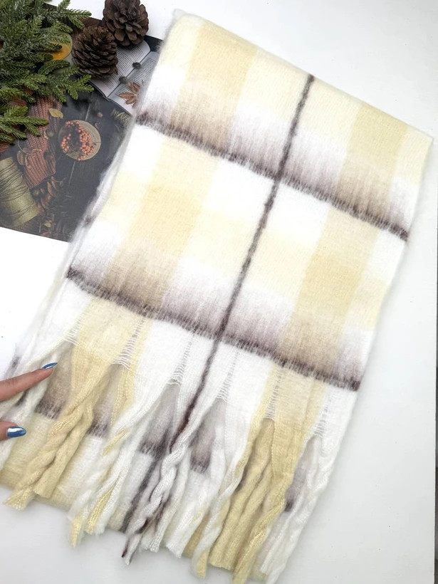 بیگ اسکارف پینترستی موهر پشمی وارداتی code: ...