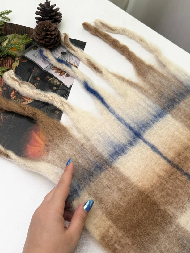 بیگ اسکارف ساده - شال موهر - شال و روسری لاوین