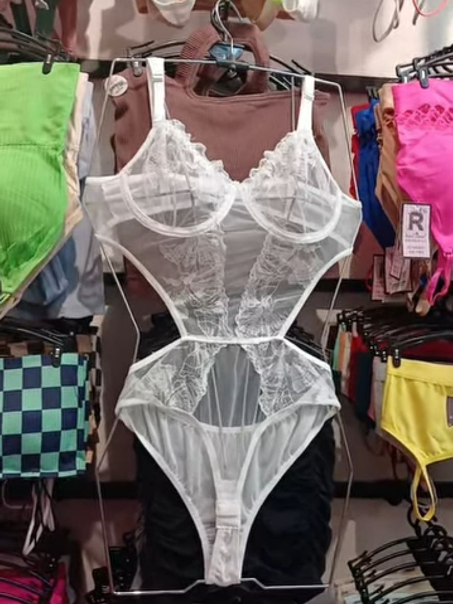 بادی فانتزی شیشه ای و بدن نما، فاق باز - ترب