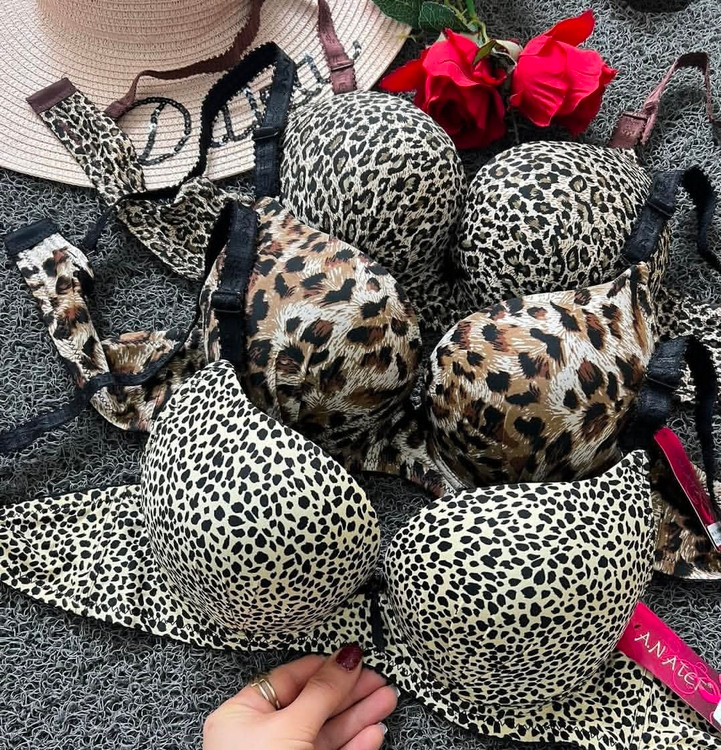 سوتین اسفنجی پلنگی کد 556