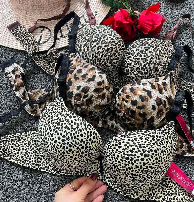 سوتین اسفنجی پلنگی کد 556