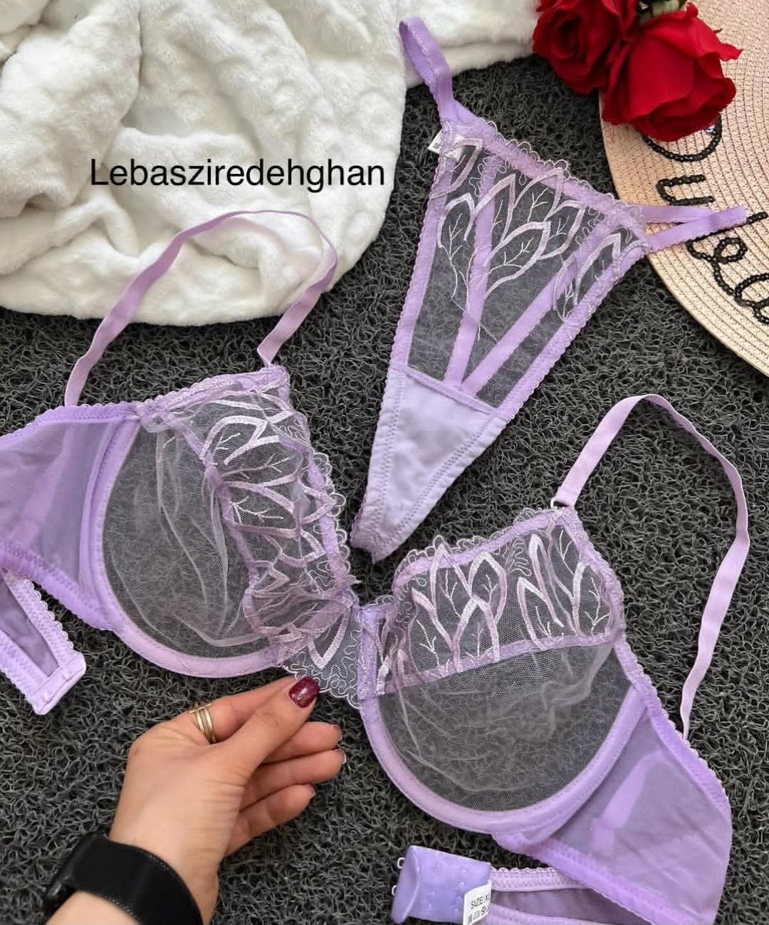 سوتین و شورت زنانه مدل بدن نما، شیشه ای فاقد ابر و ...