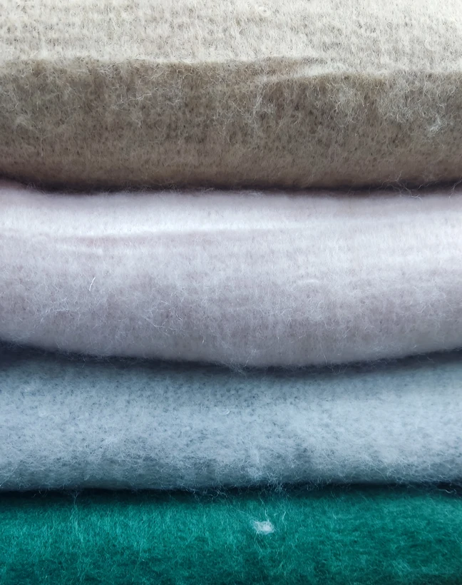 بیگ اسکارف موهر پشمی ضخیم ۷۰×۱۸۰– شال زمستانی لوکس