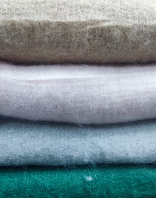 بیگ اسکارف موهر پشمی ضخیم ۷۰×۱۸۰– شال زمستانی لوکس