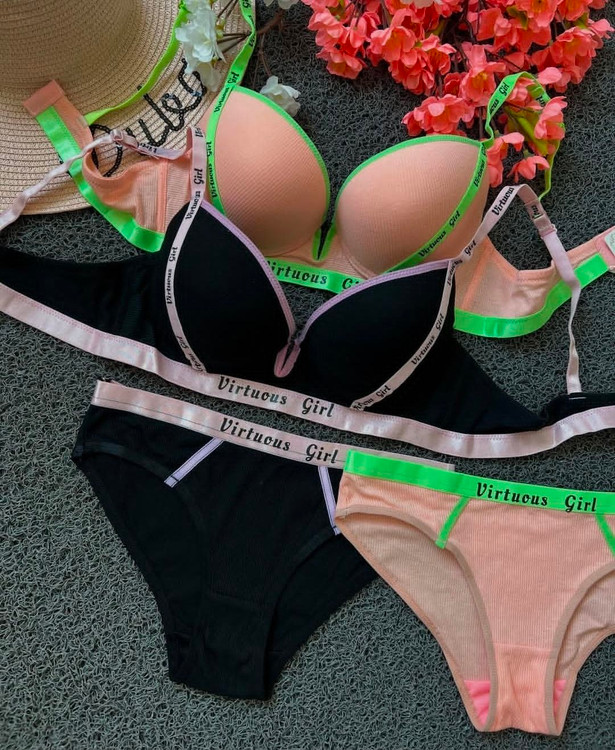 خرید ست شورت و سوتین اسفنجی کبریتی