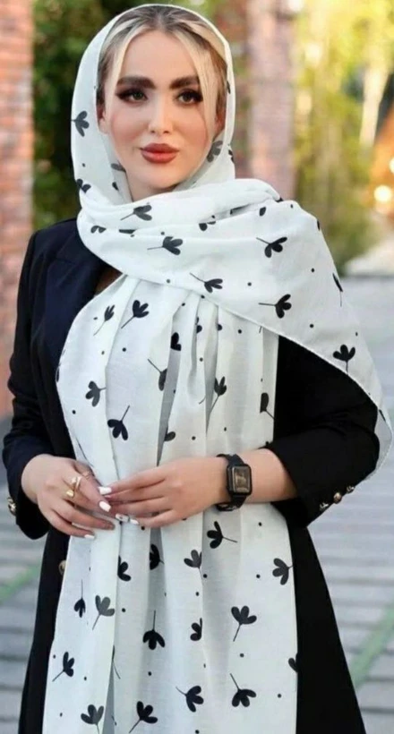 شال نخی طرح قاصدک