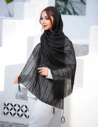 شال حریر شیشه ای