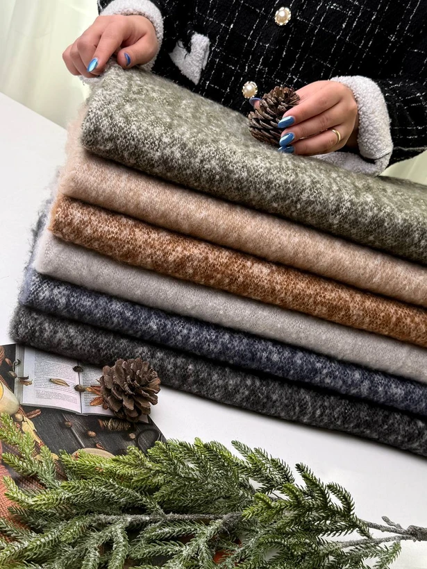 شال موهر وارداتی برفکی بیگ اسکارف ریشه بلند