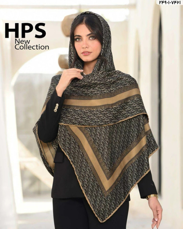 روسری کشمیر پاییزه دور دست دوز کد nil92360