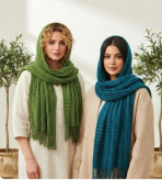 خرید و قیمت شال گرم مخمل کوک دوزی - مشکی