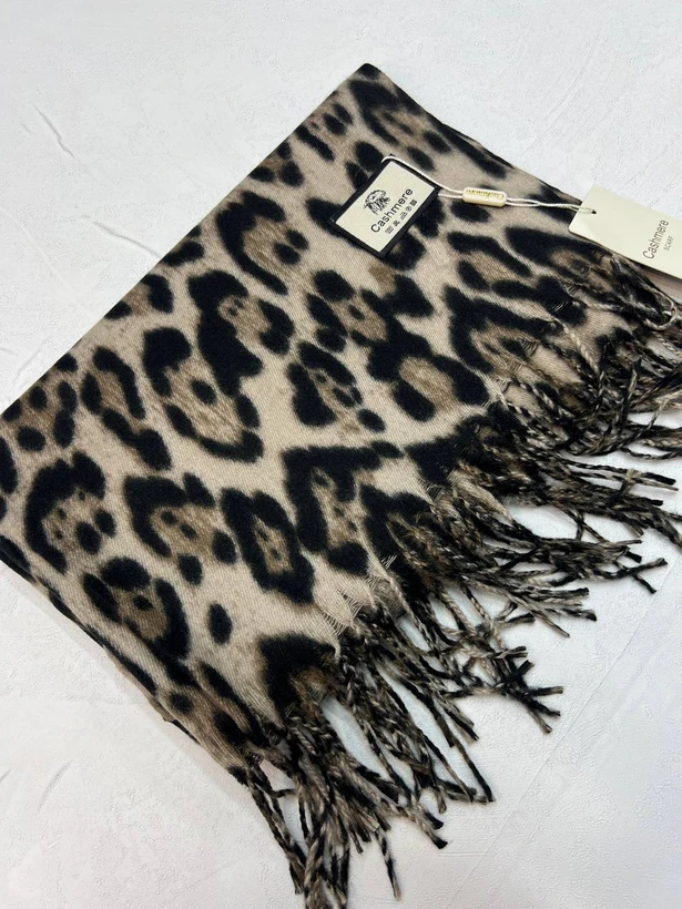 شال موهر پلنگی فتیله ای