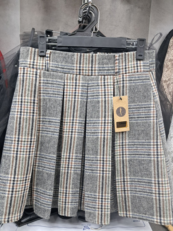 دامن کشمیر پیله همراه کمربند چرم