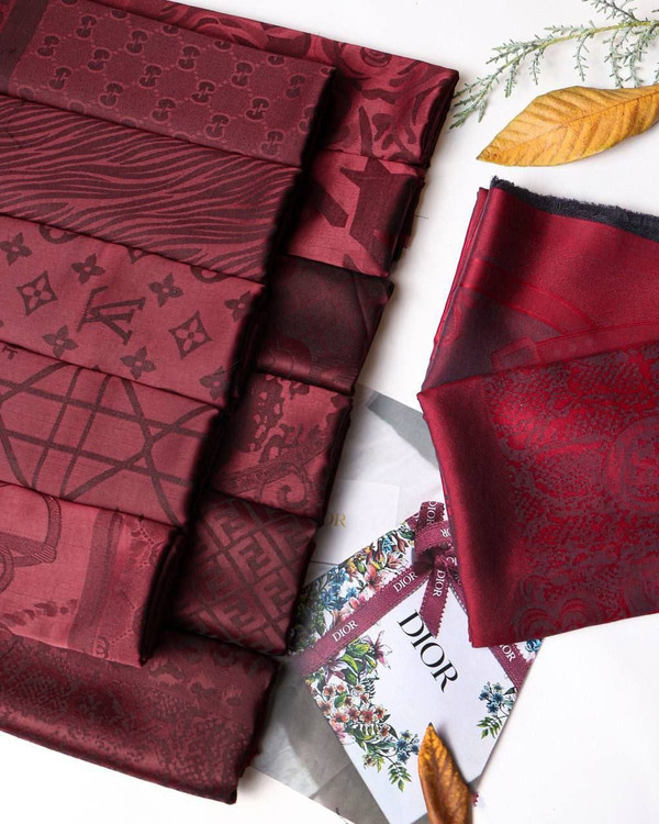 روسری زنانه مدل نخی ژاکارد مهمانی قواره بزرگ 140 ...