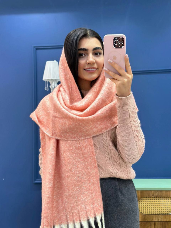✴️ شال موهر بیگ اسکارف ریشه فیتیله ای ✴️ ابعاد ۶۰×۲۰۰ ...