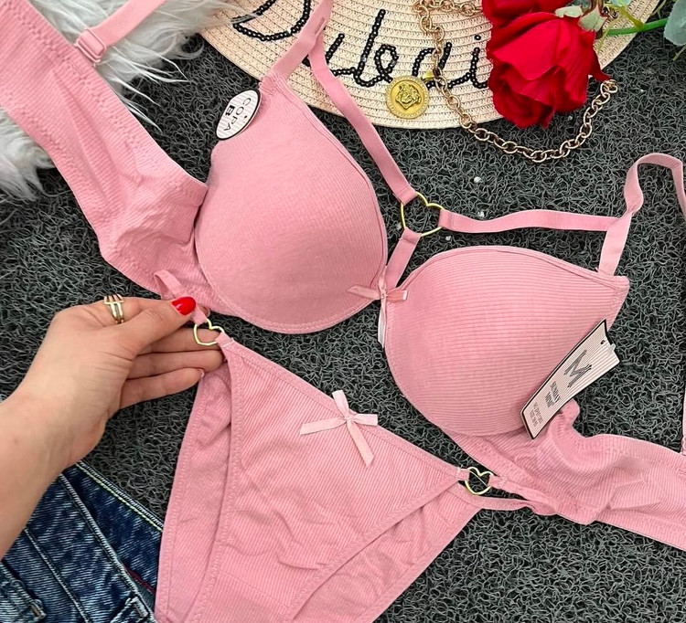 ست شورت و سوتین فانتزی اسفنجی قلبی