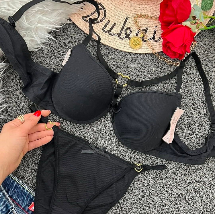 ست شورت و سوتین زنانه مدل اسفنجی قلبی