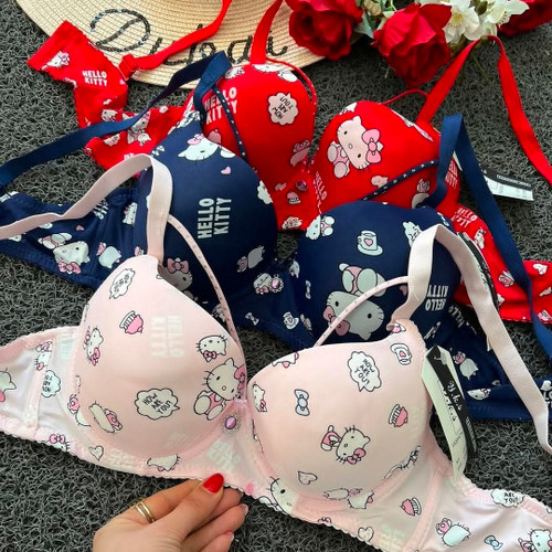 سوتین اسفنجی زنانه آنی لوکس مدل هارنس دار طرح ...