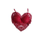 ست شورت و نیم تنه زنانه گیپور فیتن مدل قلبی ...