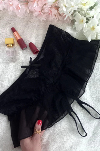 شورت زنانه دامنی پشت پاپیون برند رونیا -