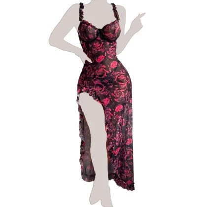 لباسخواب فانتزی حریر دامنی فلوریا