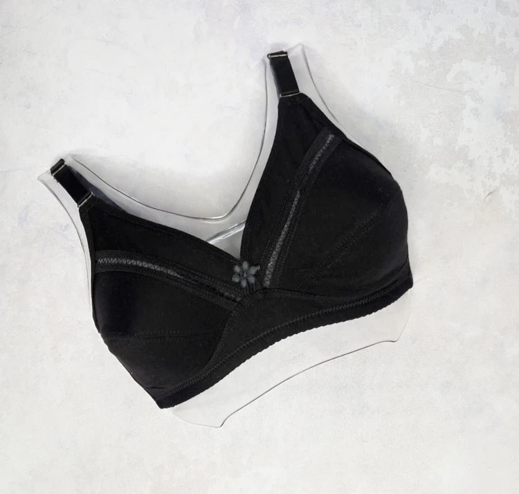 سوتین الناز کد250 نخی ضد حساسیت 70-85 سه دکمه صورتی