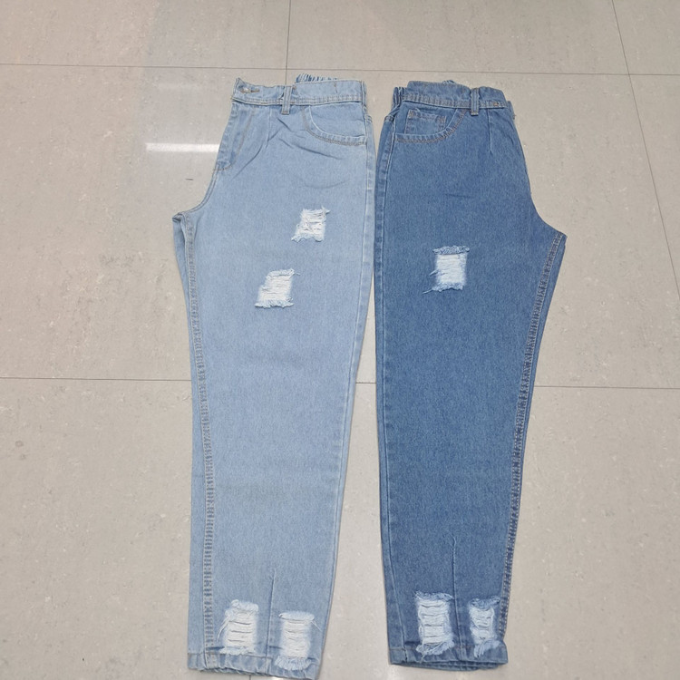 شلوار مام استایل زاپ دار کد 10340 - لاوین مد