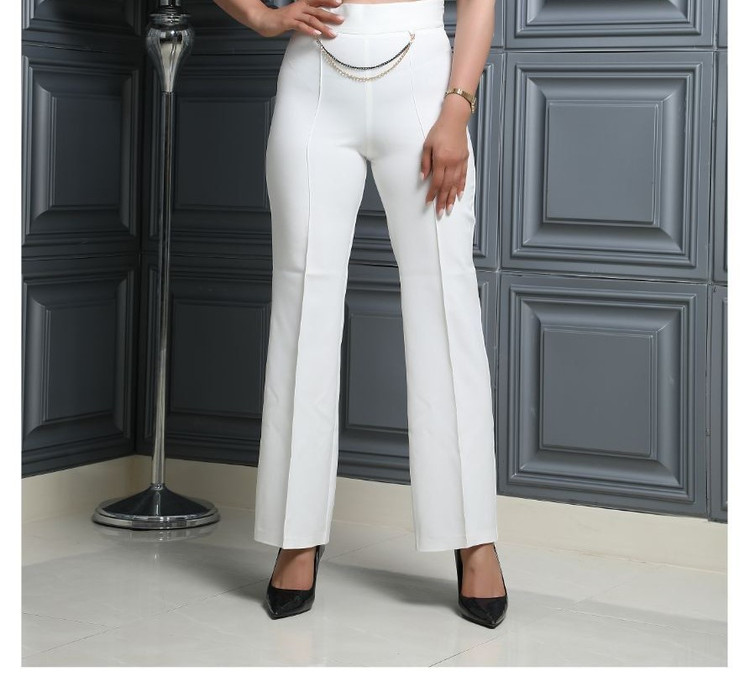 شلوارزنانه دبل مازراتی گرم بالا مدل بگ کد 119 ویکتوریا مزون - مشکی /