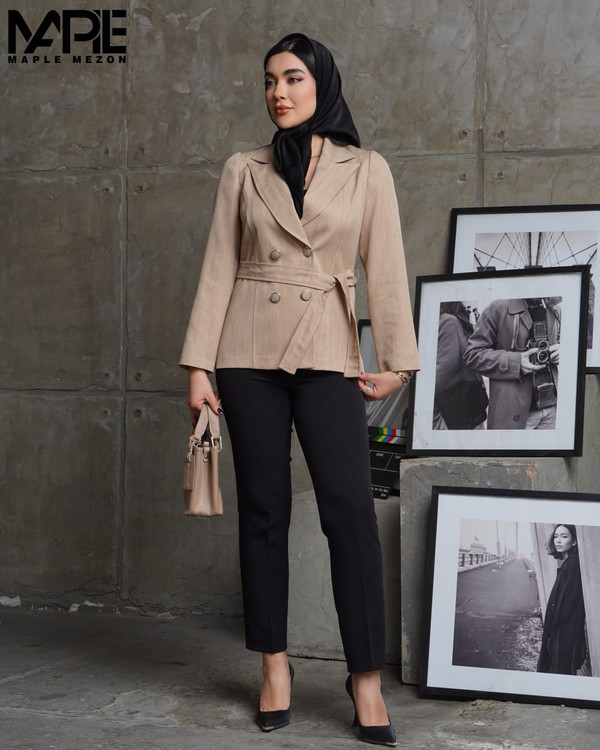 کت و شلوار یقه انگلیسی چهار دکمه کد 2732