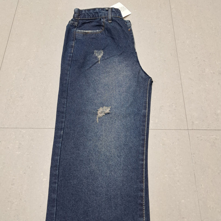 شلوار. نیم بگ سورمه ای سایه دار سایز ۳۰تا ۳۶ مناسب واسه ...