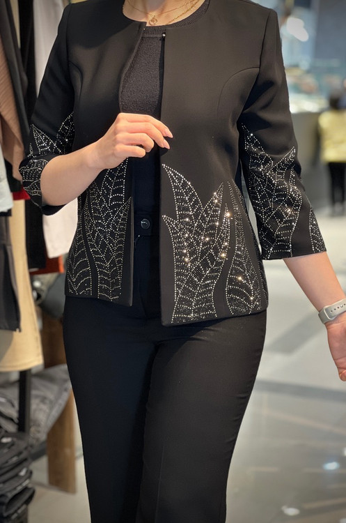 کت نگینی زنانه طرح لاله