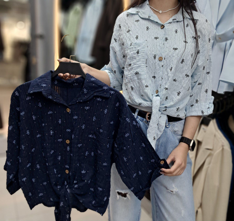 شومیز گره ای الو