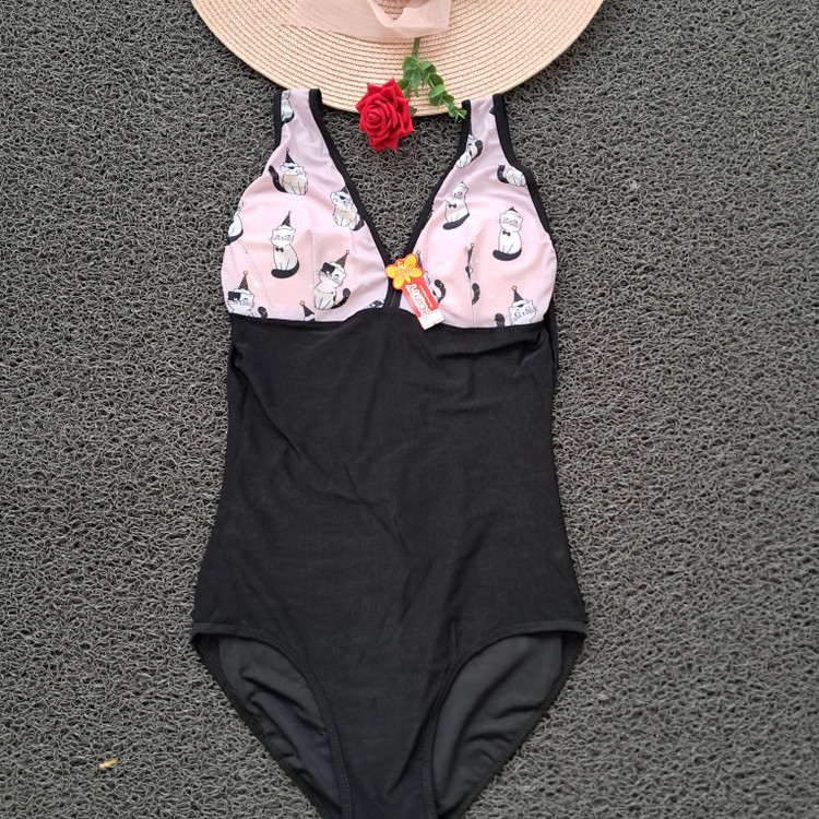 مایو فانتزی زنانه طرح گربه