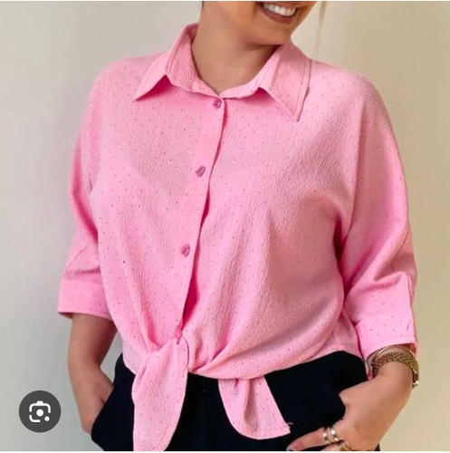 شومیز گره ای رنگ پاستیلی