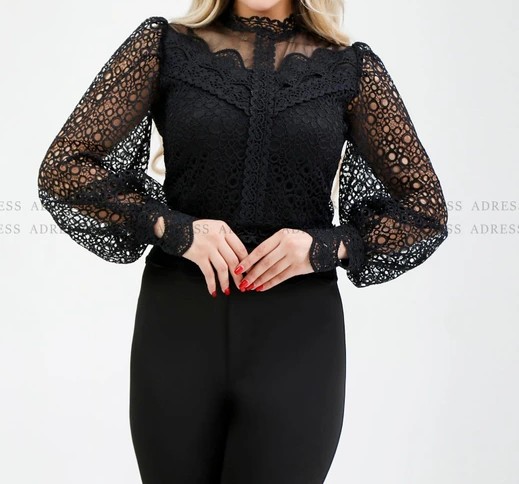 شومیز مجلسی زنانه گیپور وارداتی